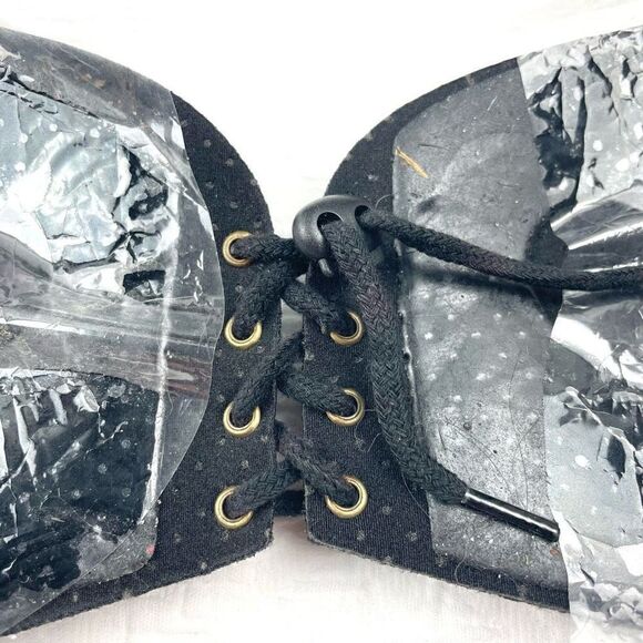 BUY 1 ONE GET 1 FREE sticky bra black corset tie front strapless backless - Picture 6 of 8